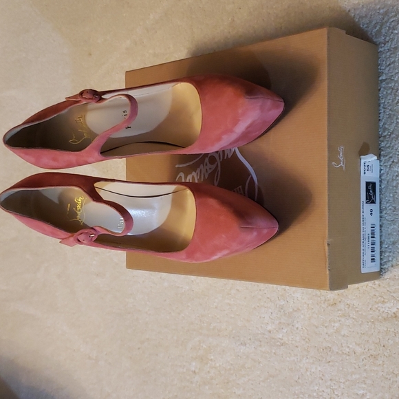 Christian Louboutin Shoes - Christian Louboutin size 40 color pink suede 100% AUTHENTIC